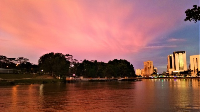 Dusk At The Kuching Waterfront (1)
